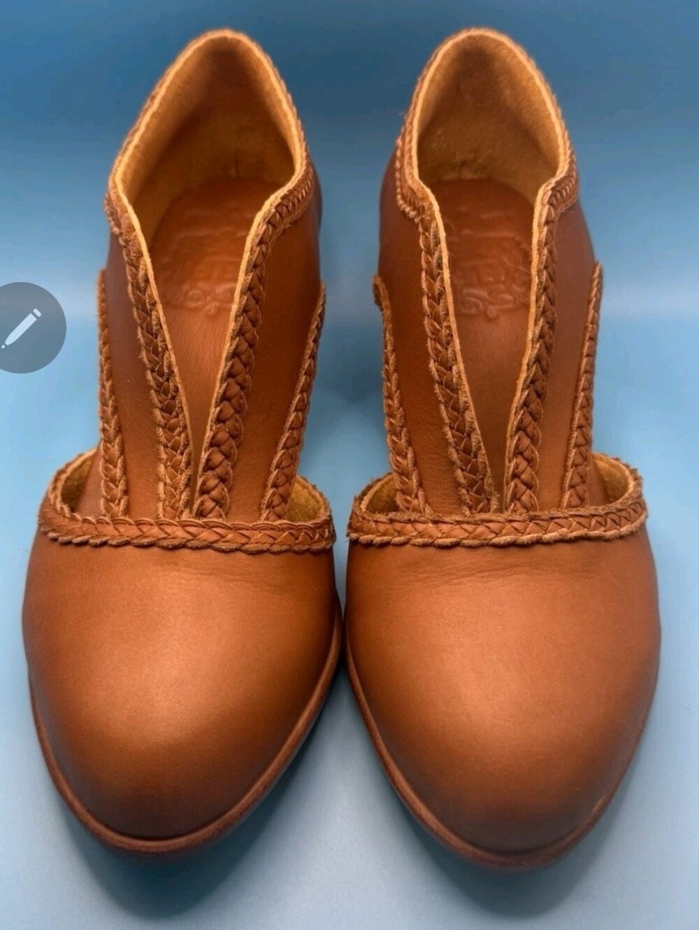 Bali Elf SPIRIT WALKER BOOTIES LEATHER DRESS SHOES HEELS US WOMENS SZ 8.5